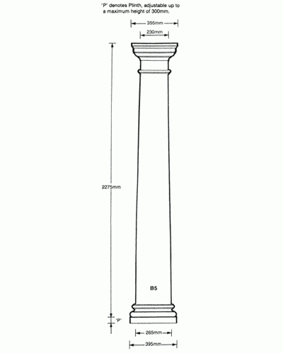 Plain Doric column
