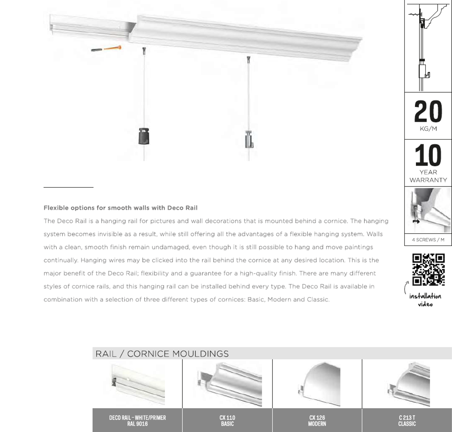 Lightweight recessed hanging systems for picture frames and curtain tracks