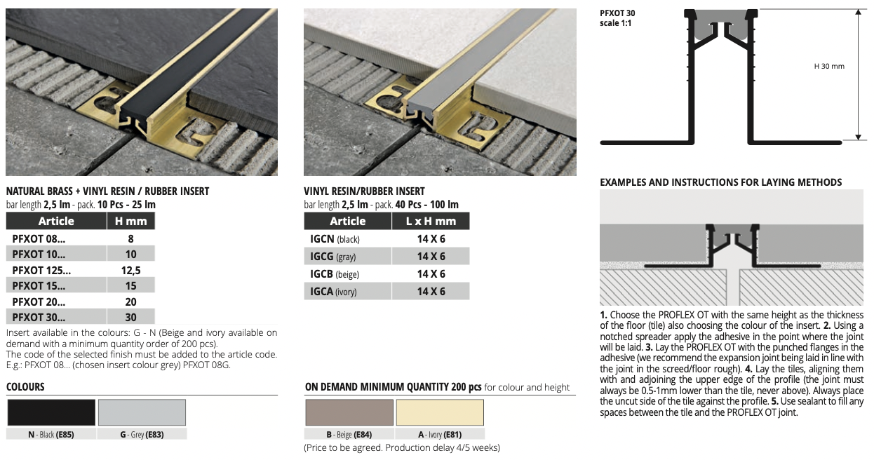 Dimension: bar length 2,5 lm - pack. 40 Pcs - 100 lm